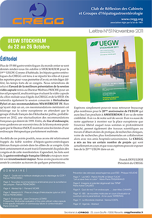 Lettre du CREGG n°51 - UEGW STOCKHOLM