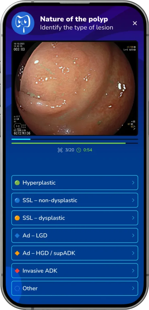 Capture d'écran de l'application depuis un téléphone